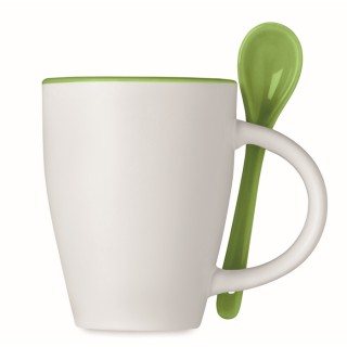 Taza con cuchara personalizada